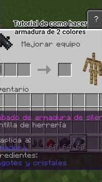 Tutorial de como hacer armadura de 2 colores 🌈
