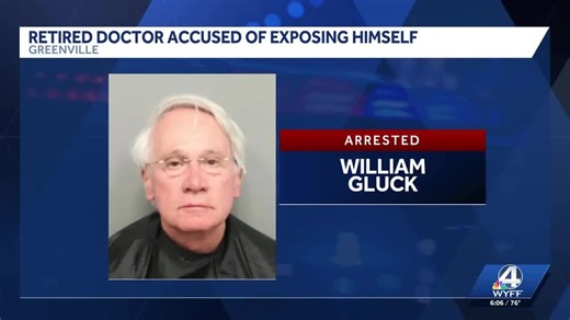 Retired doctor accused of indecent exposure at Greenville salon