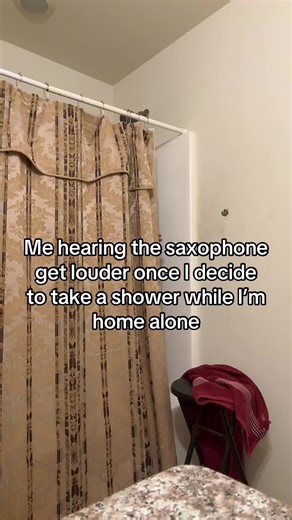 Shower Time Anxiety: Home Alone with Saxophone Sounds