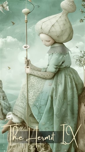 Domček z kariet on Instagram: "🔦 The Hermit: The silence between years, where you find yourself 🔦 It’s the in-between – that strange moment between Christmas and New Year when you’ve lost track of the days, your to-do list, and who you are without your festive sweater and sugar-dusted cookies. While the world is rushing to wrap up the year in a flurry of goals and reflections, you feel more like a blinking cursor on a blank page. Waiting. Paused. And maybe this is exactly the time to do nothin