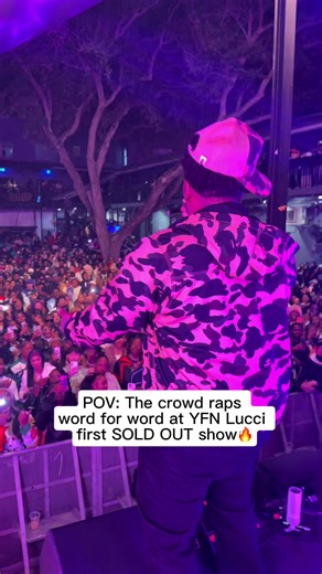 First tour stop: Tampa 🔥 yall went crazy. Next stop Miami 📍 #alreadylegendtour #650lucci #yfnlucci #fyp