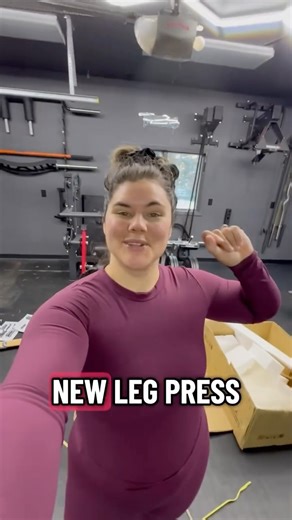 Tay on Instagram: "New leg press unlocked! Come build it with me 👀 #HomeGym #LegDay #GymLife"