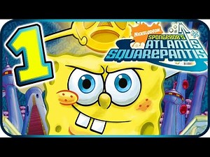 SpongeBob Atlantis SquarePantis Walkthrough Part 1 (PS2, Wii) ☼ Level 1 ☼