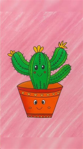 #sketching#drawing#cactusdrawing#art#colourful#easydrawing#green plant🌵#pencilwork#greenery