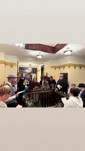 THA caroling at The Pink House during Dickens on the Boulevard, Claremore, Ok | Trinity Holiness Assembly of God