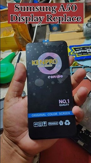 samsung a50 oled screen replacement || samsung a50 display replacement || #shortsfeed #brokenlcd