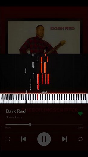 Dark Red - Steve Lacy || Piano Tutorial #piano #music #pianocover
