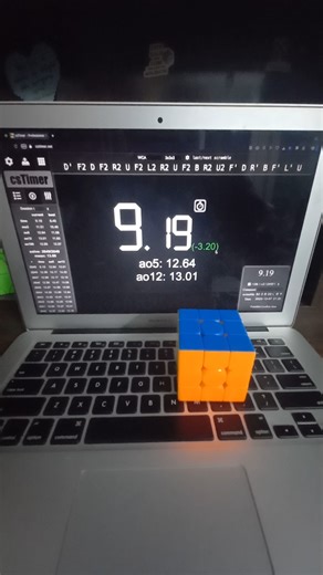 9.19 amazing solve #speedsong #song #rubikscube #phonkagressive #phonk #cubing