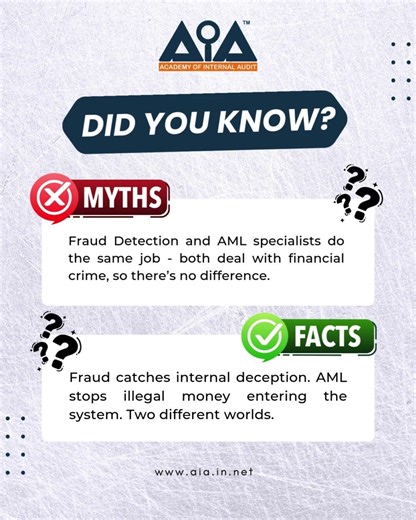 Think fraud and AML are the same? Think again #cfe #acfe #fraudexaminer #aia #cams #aml #compliance