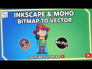 How to Trace a Bitmap in Inkscape and Import it into Moho as an SVG