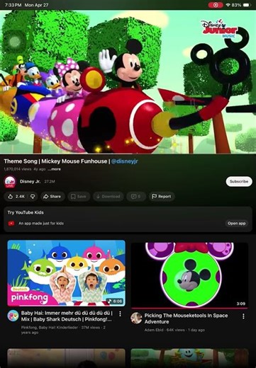 Mickey Mouse funhouse intro