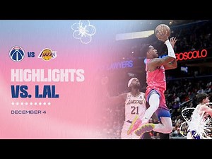 Highlights: Washington Wizards vs Los Angeles Lakers - 12/4/22