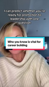 Who you know is vital for career building