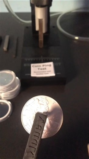 Stamping a fake coin fake - Ping Test-001 | Rosie Schwartz