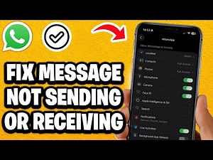 How To Fix WhatsApp Message Not Sending or Receiving - Fastest Guide