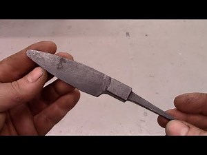 3 Minute Bladesmithing Lesson: Forging an integral with no tooling
