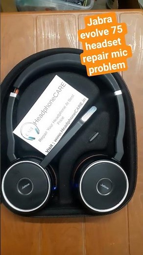 jabra evolve 75 microphone problem repair #jabra #jabraevolve #headset #headphonerepair