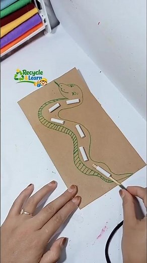 This DIY Snake Toy Trains Kids’ Focus & Fine Motor Skills 🐍✨