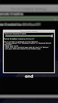 Force Creative In Minecraft Without Cheats?