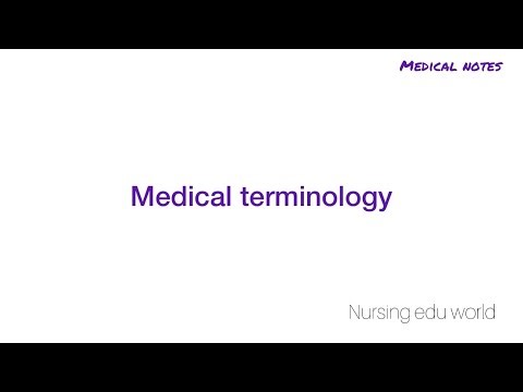 Medical terminology| nursing terminologies| medical |students)