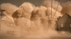 在maya里模拟一场巨大的沙尘暴 Simulating a Large Dust Storm in Maya