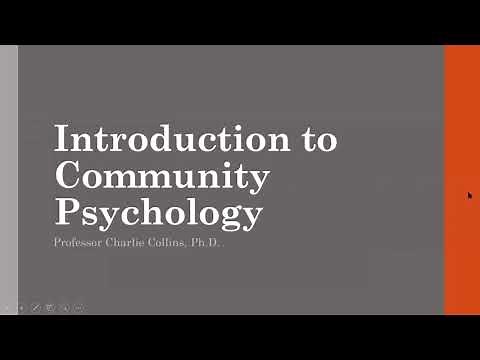 Introduction to Community Psychology