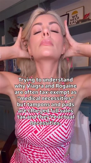 🇺🇸 Welcome to America, where menstrual care is a luxury and hard-ons are a human right. Add this to the longer-than-a-CVS-receipt list of things women pay more for just to exist. #tampontax #periodtax #womansrights #womansrightsarehumanrights #periodpoverty Source: https://drexel.edu/medicine/academics/md-program/scholars-programs/womens-health-education-program/whep-blog/tampon-tax/ | Sara Wiles