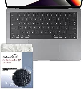 KeyboardMask Matte Keyboard Cover Compatible, 0.12mm Ultra Thin Wipeable Anti-Dust Protector (MacBook Pro 14" 2021-2025)