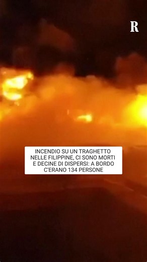 Incendio sul traghetto MV June Aster: 5 morti e 87 dispersi
