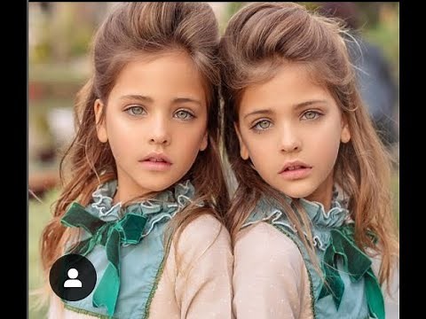 Clements Twins - BREATHTAKING BEAUTY - Leah and Ava - GREEN eyes - 8 yeard old