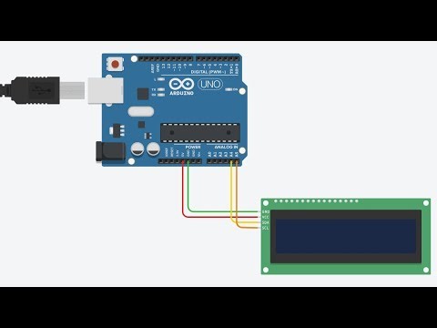 32 bit LCD configuration with Arduino UNO in Tinkercad