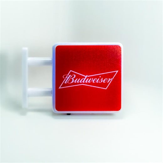 Budweiser LED Magnet – Vintage Bar Sign, Cyberpunk Decor - Etsy