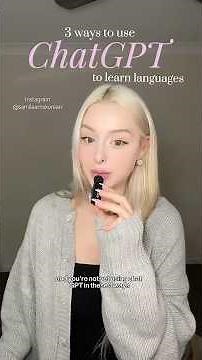 3 ways to use ChatGPT to learn languages 💬 #learnlanguages #language #studylanguages