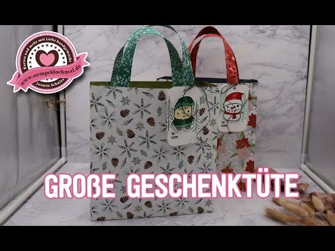 Große Geschenktüte basteln | Perfekt für Weihnachten