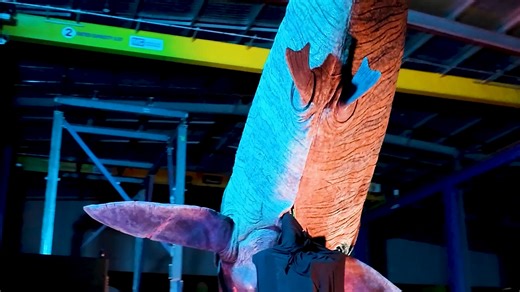 265K views · 2.7K reactions | Talk about a slam Dunk. The mighty Dunkleosteus looking fabulous under lights in the CTC workshop before heading to her new home at the incredible Singapore Oceanarium. | Creature Technology Company | Facebook