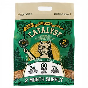 Catalyst Pet Softwood Natural Clumping Cat Litter Original Formula, 15 lb.