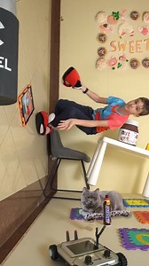 They learned to walk on the wall #KidsFun #FamilyTime #KidsActivities #CreativeKids #PlayfulMoments #EducationalFun #FamilyFun #KidsCrafts #HappyKids #LearningThroughPlay | Genevieve's Playhouse - Learning Videos for Kids