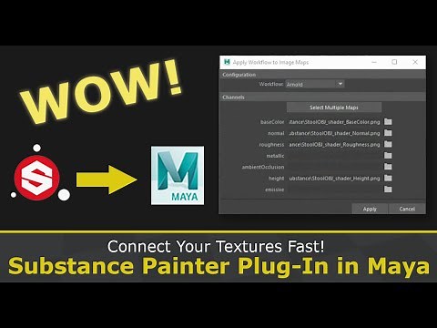 Connect Your Textures Fast! Substance Painter Plug-In in Maya