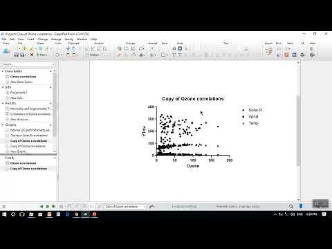XY Correlation with GraphPad prism