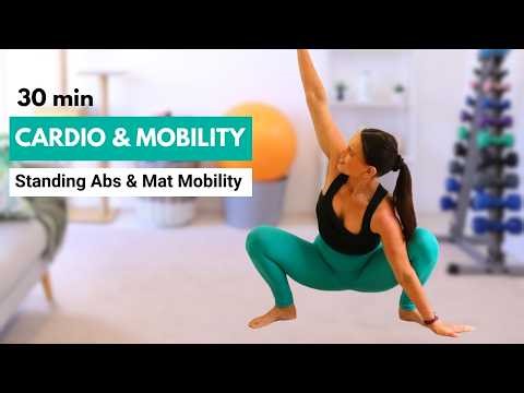 28 Min Body weight Cardio & Mobility Workout | Fat Burn + Full Body Stretch Sculpt | No Equipment