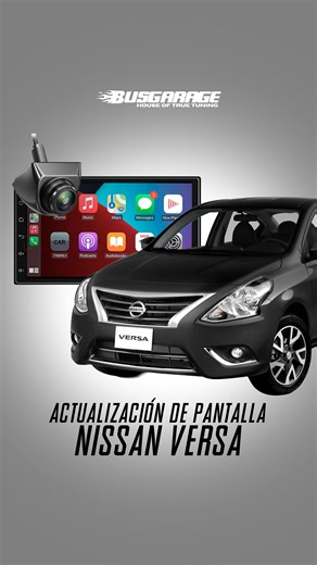 Instalamos pantalla con CarPlay y Android Auto en un Nissan Versa 2015 para traerlo al 2026📲 Más comodidad, mejor experiencia al volante y look moderno al interior. BUSGARAGE HOUSE OF TRUE TUNING 🏁🛞🏠 • • • • • #carplay #caraudio #tuning | BusGarage