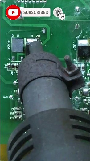 Desoldering a MOSFET using a hot air gun
