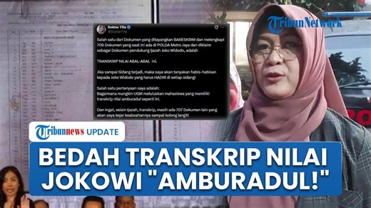 Dokter Tifa bedah transkrip nilai Jokowi: Amburadul, bagaimana mungkin UGM meluluskan mahasiswa ini