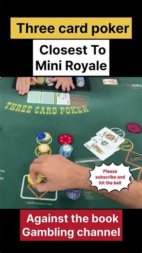 Almost a Mini Royal | 3 card Poker