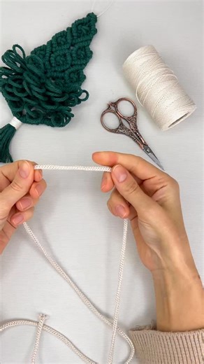 4.1K views · 342 reactions | Candy cane  #xmasdiy | Macrame by Whiteowlknot | Facebook