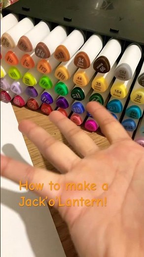 How to draw a Jack’o’lantern! 🎃☠️ #art #halloween