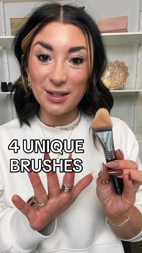 Sigma Beauty makes doing your makeup easy with these unique brushes! Which iz your favorite? #beautytok #sigmabeauty #foundationbrush #makeupbrushes #beautyhacks #brushreview