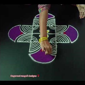 beautiful daily kolam 🌺 #dialyrangoli #indianart #muggulu and me Nagaveni rangoli designs 🌹