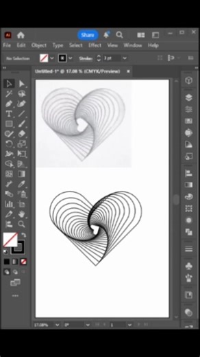 abstract shape in adobe illustrator #abstractshapes #illustratortips