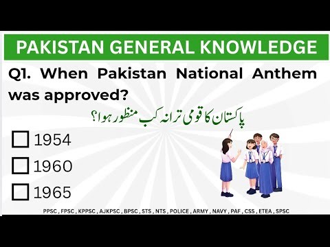 Pakistan Study/Studies General Knowledge Quiz/MCQs Questions And Answers In Urdu | Independece Day